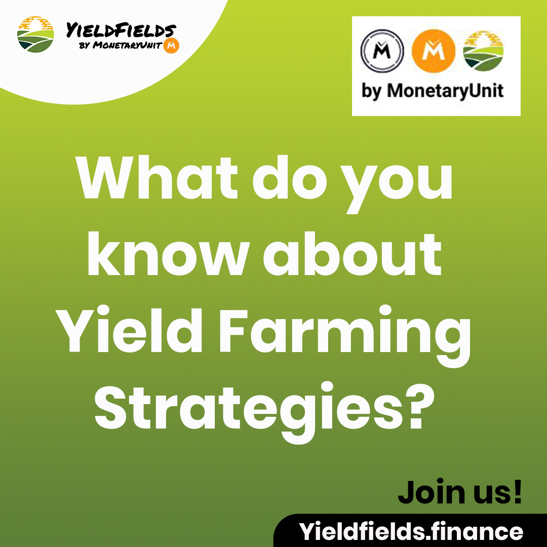 yieldfields's tweet image. -- Yield Farming Strategies --

Comment your best strategy!

Learn more here: bit.ly/3gtTzTD
,
,
,
,
#yieldfields #yieldfarming #crypto #bitcoin #staking #StakingRewards #harvestyield #defiyield