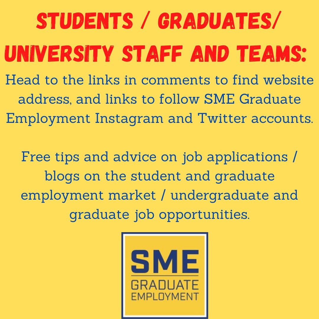 SME Graduate Employment tweet media
