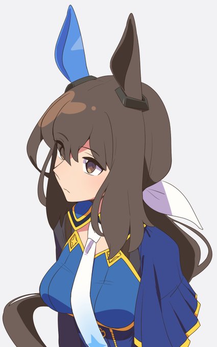 何年振りかのお試し配信で描いたアドマイヤベガさん。美人さんですよねぇ。 #ウマ娘 