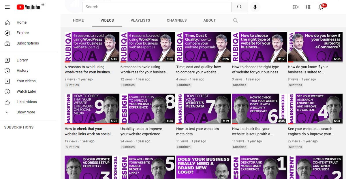 rubiqa's tweet photo. Lots of videos on our #YouTube channel for business owners and marketers who want to improve the effectiveness of their website! https://t.co/OcIDHKV5PR https://t.co/dXfT2m2guY