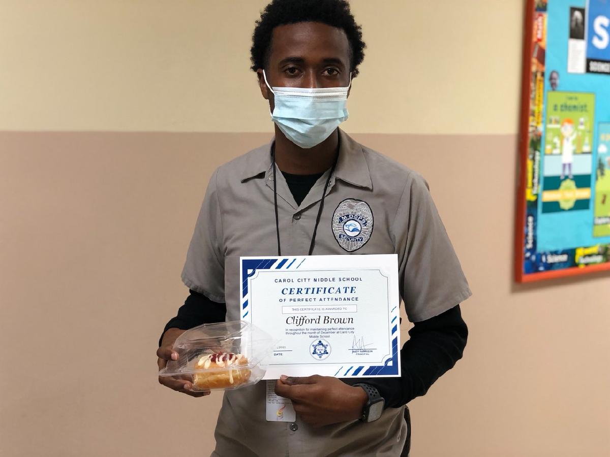 CCMSChiefs's tweet photo. Part 1: Celebrating @CCMSChiefs staff members for having perfect attendance for the month. @MDCPSNorth @AndyHarrison583 @ShekinahMac @RomuloEspinosa https://t.co/XS69KmYuTK
