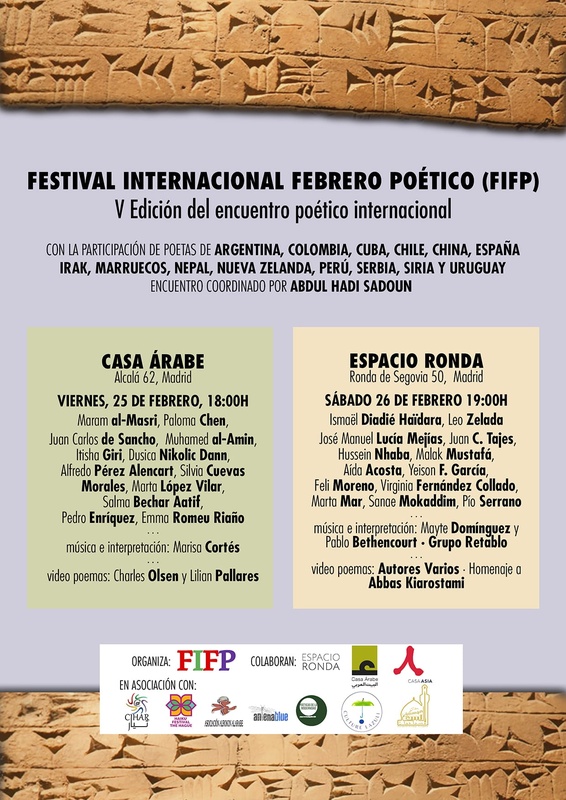 CasaAsia's tweet photo. ✍️ El 25 y 26/2 colaboraremos con el 5º Festival Internacional Febrero Poético #FIFP Oriente-Occidente.
🗣️Participarán 22 poetas internacionales
♀️ Esta edición está dedicada a la voz poética femenina, representada por Enheduana, escritora mesopotámica
https://t.co/fjzYN4mTFc https://t.co/AE7FTMEpHO