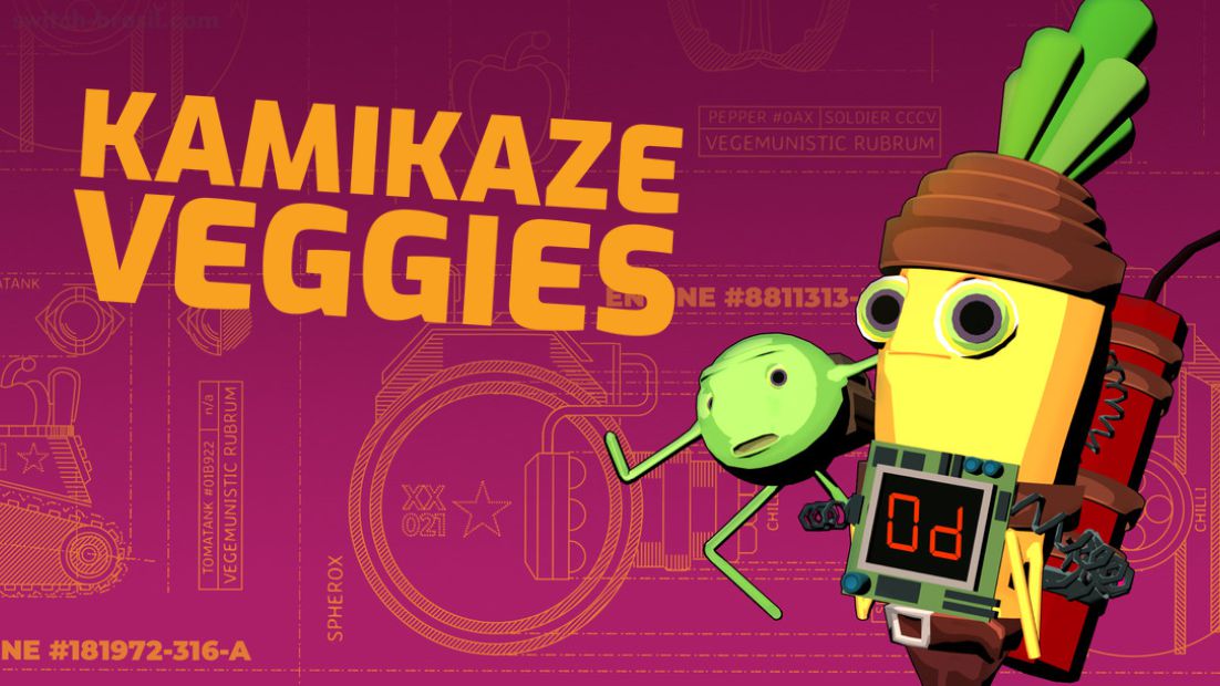 UnivNintendo's tweet photo. Kamikaze Veggies é anunciado para o Switch
🔗 https://t.co/9P1AQduZnP
#Indie #KamikazeVeggies #News #Nintendo #NintendoSwitch #RedLimbStudio https://t.co/RGneLaG74W