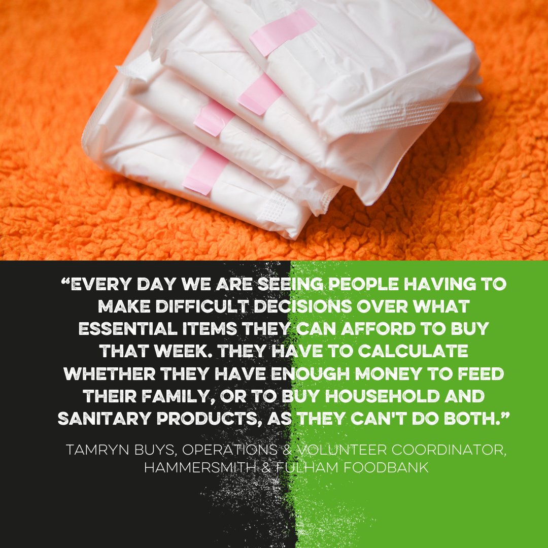 TrussellUK's tweet photo. Nobody should dread getting their period because they don’t have enough money to buy food for the family and sanitary products.

👉Poverty causes impossible decisions.

But it doesn’t have to be this way. https://t.co/Bemb3gFdw0