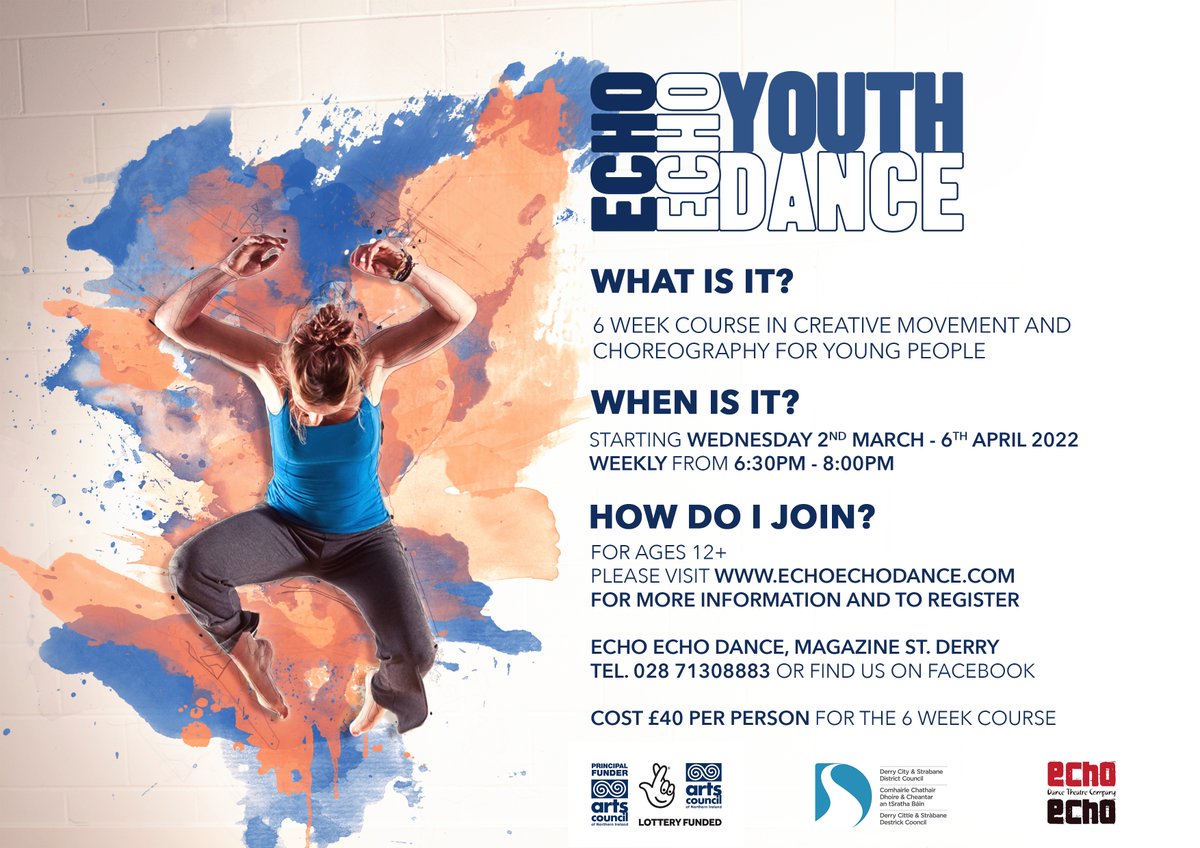 Youth Dance is back at Echo Echo! #youthdance #creativemovement #choreography #whatsonderry #derry