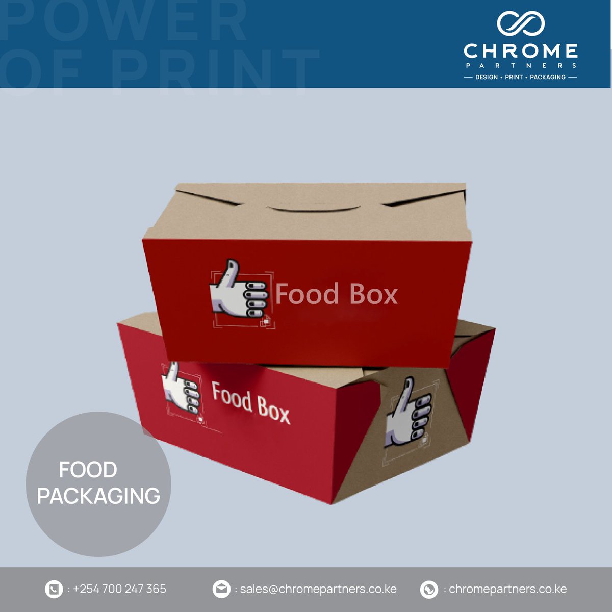 ChromePartners's tweet photo. Food packaging and Labels? We got you covered. Call us today.
#foodpackaging #foodpackagingdesing #foodpackagingbox #Chromepartners #Thepowerofprint https://t.co/YI0aqdvujw