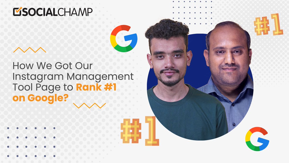 We bring you a case study on how we restructured and SEO optimized our Social Champ's Instagram Management Tool page to rank #1 on Google! 

Let us know your views on this 🤩

youtu.be/2PTPIXaPN7Y

#seo #seoexpert #GoogleRanking #seostrategy #InstagramManagement #SEOCaseStudy