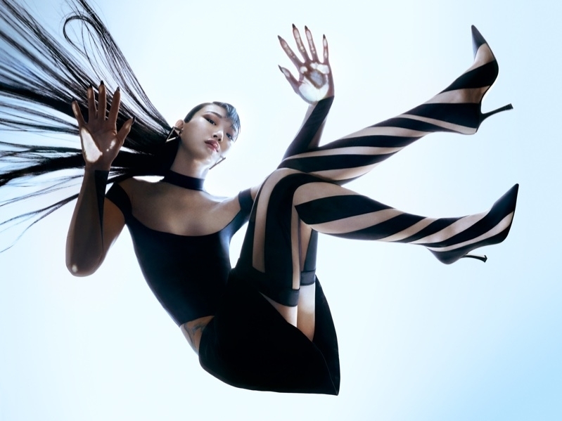 Jimmy Choo &amp; Mugler collection ▶︎ rude-magazine.com/jimmy-choo-mug… #fashion #news #campaign