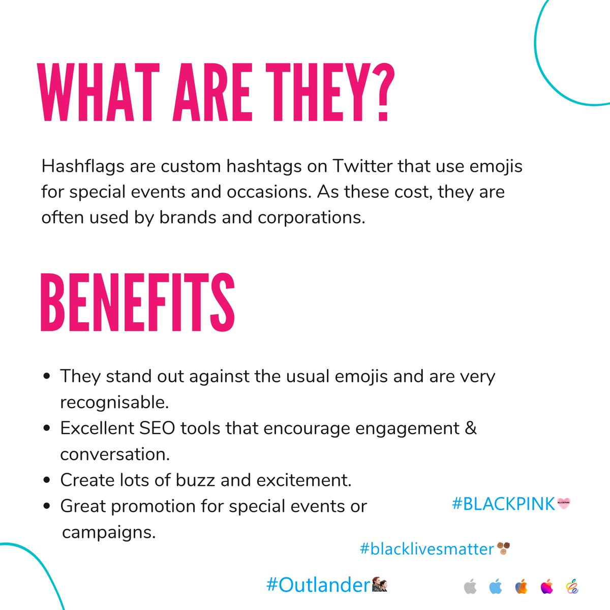 Hashflags have to be one of the coolest features on Twitter without a doubt! 

So if you've got that 💰💰💰, give it a spend and watch the coolness and engagement of your brand grow! 📈

#TwitterMarketing #SocialMediaMarketing #DigitalMarketing