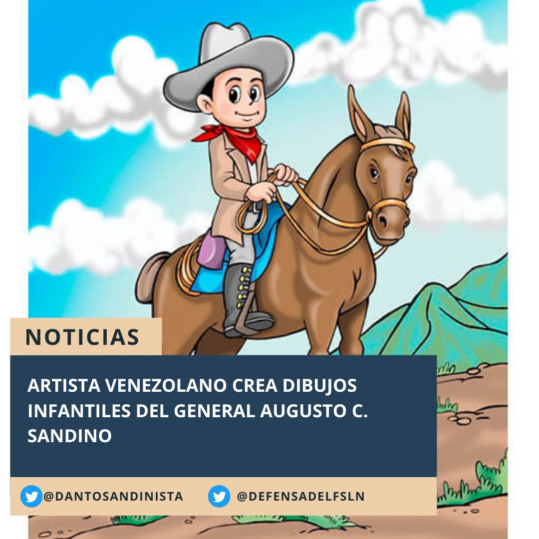 DantoSandinista's tweet photo. Artista venezolano crea dibujos infantiles del General Augusto C. Sandino.
#Nicaragua
#EnVictoriasYEsperanzas https://t.co/HYjyhvuK0b