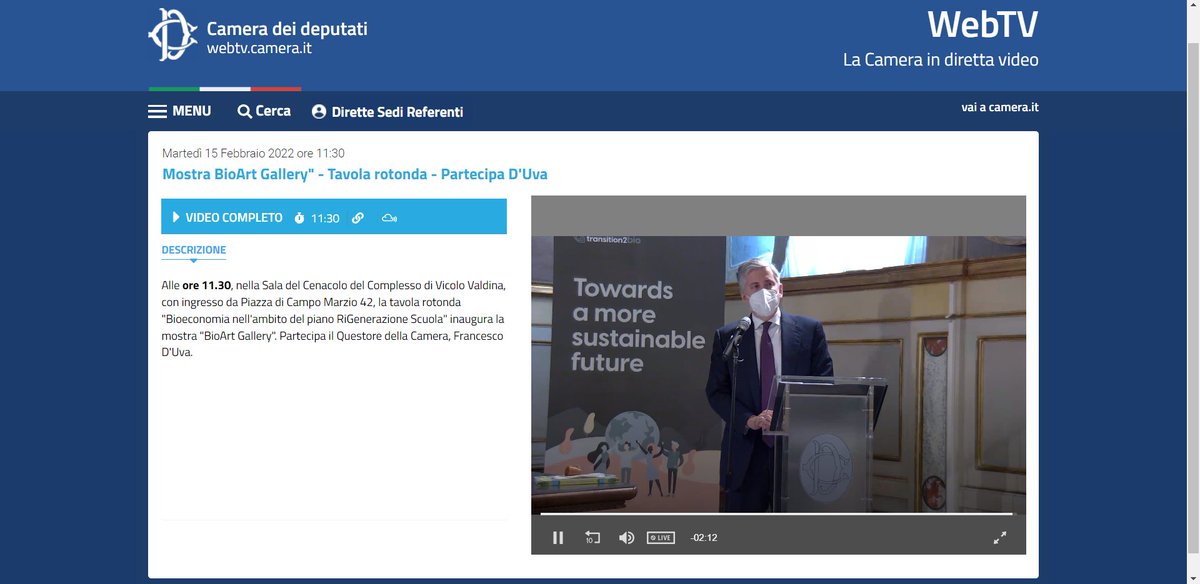 BIOVOICES (@biovoices) on Twitter photo 🔴 #Livestream
Nicola Tasco – President of <a href="/LazioInnova/">LazioInnova</a> "Our objective, together with Lazio Region, was to launch the Startupper School Academy, an initiative to support young talents and raise #awareness among students in #bioeconomy, towards #sustainable development models". 🔴 #Livestream
Nicola Tasco – President of <a href="/LazioInnova/">LazioInnova</a> "Our objective, together with Lazio Region, was to launch the Startupper School Academy, an initiative to support young talents and raise #awareness among students in #bioeconomy, towards #sustainable development models".