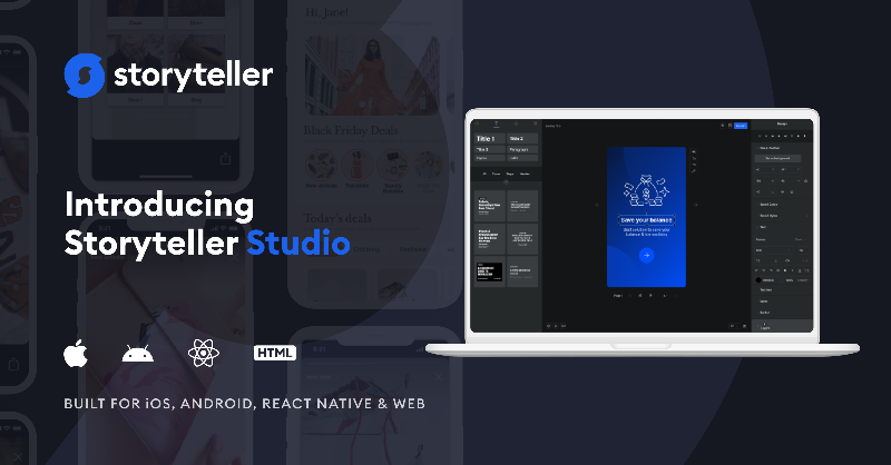 GetStoryteller's tweet photo. 📢 We've just launched #StorytellerStudio📢

💡 Studio gives you the tools you need to create, edit, &amp; publish high quality Stories directly from our platform

Follow us to keep up to date with all things Studio next week

Get started for free today
👉https://t.co/p7bc6WvL8q