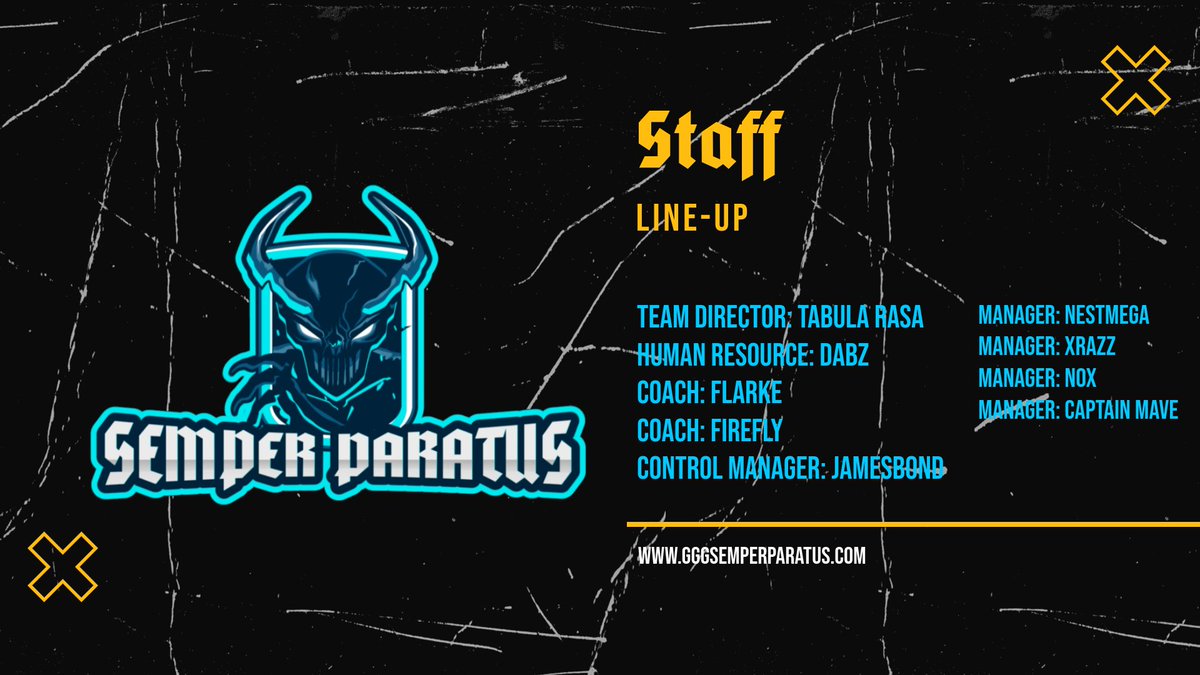 Since we managed to announce our Main team and Academy team rosters we are happy to announce the Staff line up for this split.