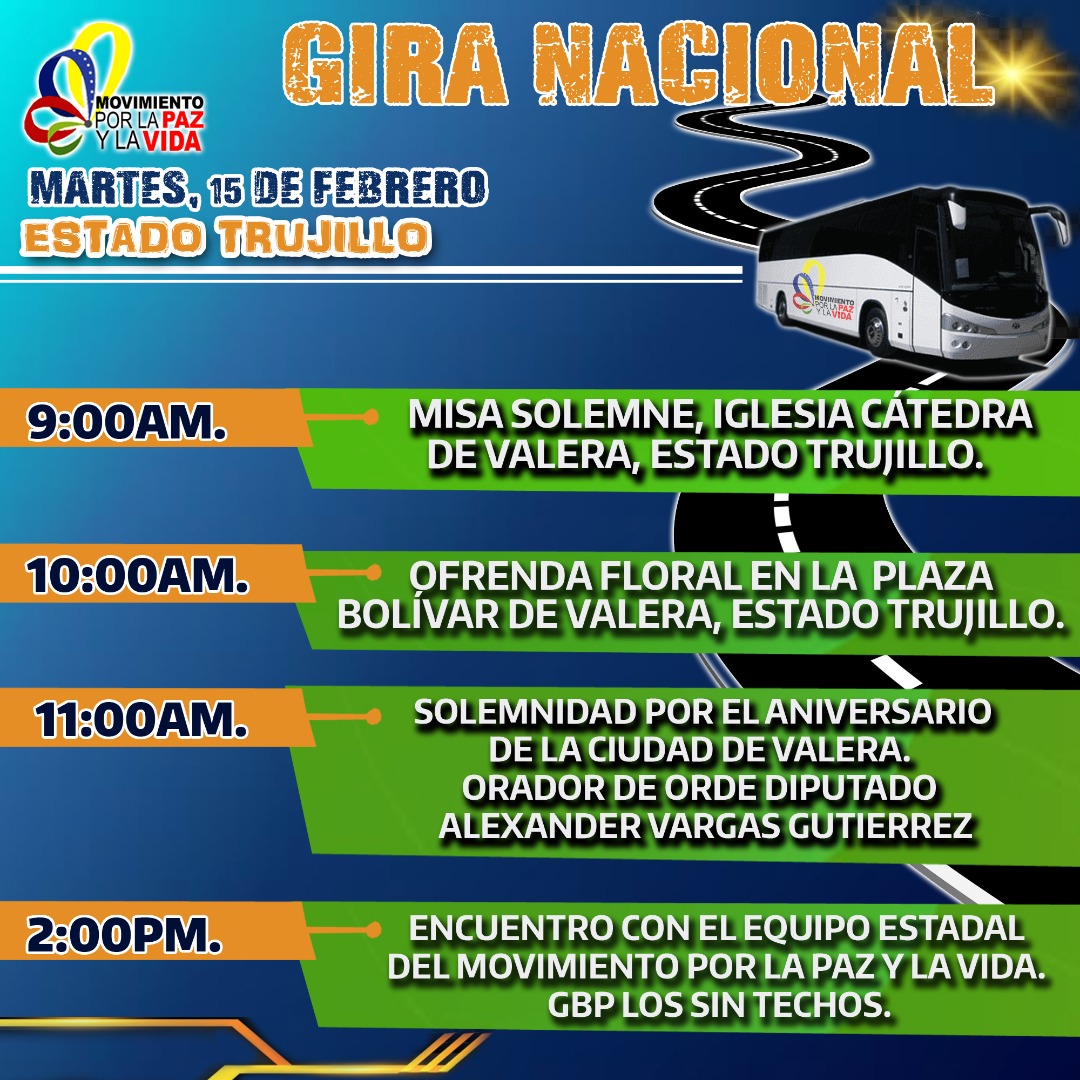 Atentos Trujillo 
<a href="/JPVTrujillo/">Juventud Paz y Vida Trujillo</a> 
<a href="/JPazyVida_Vzla/">Juventud Paz Y Vida</a> 
<a href="/keywerandrade_/">Keywer Andrade</a>