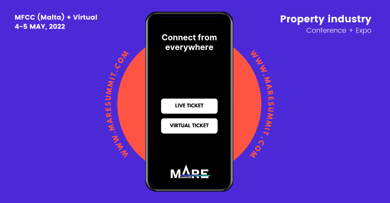 MareSummit's tweet photo. #Connect from everywhere 🤳 Whether you want to participate in-person or online, the choice is yours! 

Join #MARESummit, the biggest trade fair for the #Property and #RealEstate industry in Malta. 🌐

📆 4th - 5th MAY, 2022 | #Live (MFCC #Malta) + #Virtual