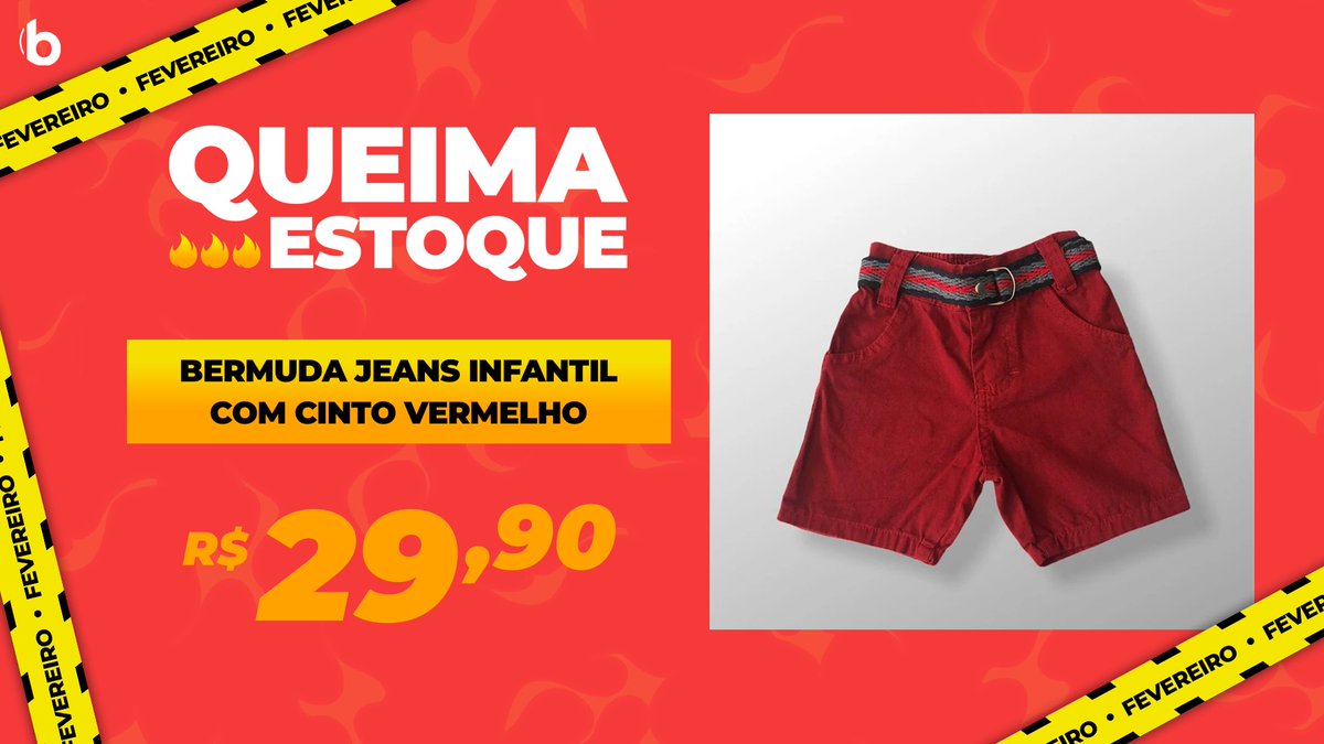 bordomsbr's tweet photo. Com o calor do verão ☀, é tão bom ver o nosso bebê confortável e fresquinho!

Dá uma olhada nessa Bermuda Jeans Infantil com Cinto Vermelho, que é perfeita para garantir o estilo, conforto e o bem estar do seu bebê.

Aproveite a nossa promoção! 😉

https://t.co/E4eywt066u https://t.co/6JU6vNuFMU