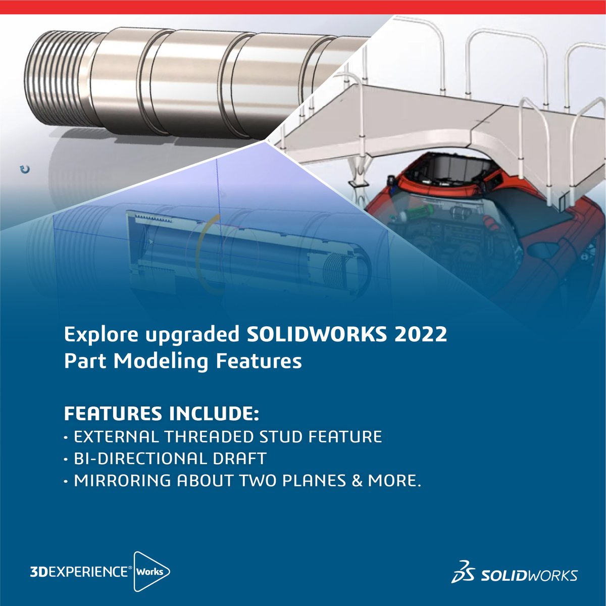 SOLIDWORKSIndia's tweet photo. Explore all new part modeling features in the upgraded SOLIDWORKS 2022 to enhance your designs.
#CAD #3DSIndia #Features #Designs #SOLIDWORKS #Manufacturing #SWX2022 https://t.co/HAs9YJlX9g
