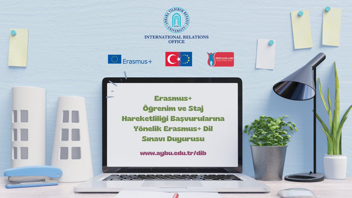 Erasmus Öğrenim Hareketliliği ve Erasmus Staj Hareketliliği başvuru ilanlarına yönelik, öğrencilerimiz için AYBÜ 2022 Erasmus Dil Sınavı Duyurusu 📢

Detaylı bilgi ve başvuru için 🔗 aybu.edu.tr/dib/tr/duyuru/…