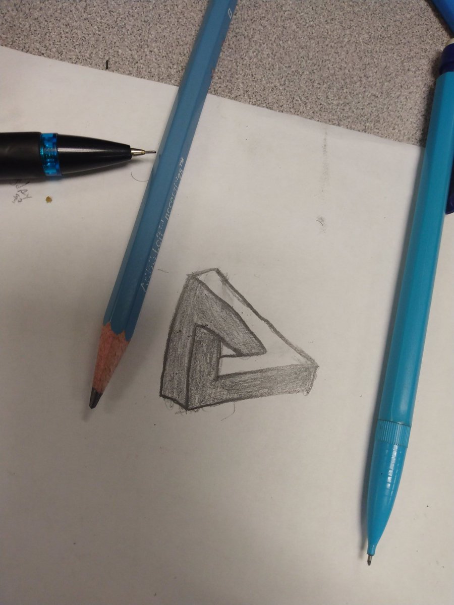 Gladiat72340254's tweet photo. Impossible or very possible ?
#drawing #impossibletriangle #cool https://t.co/cZClrWY1vO