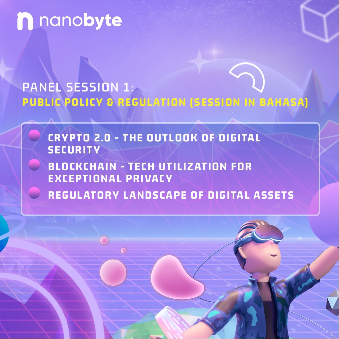 On our upcoming NBT Launch event on February 22nd which features various panel of discussions, the first panel will discuss more about Public Policy and Regulation. This panel will be delivered in Bahasa.