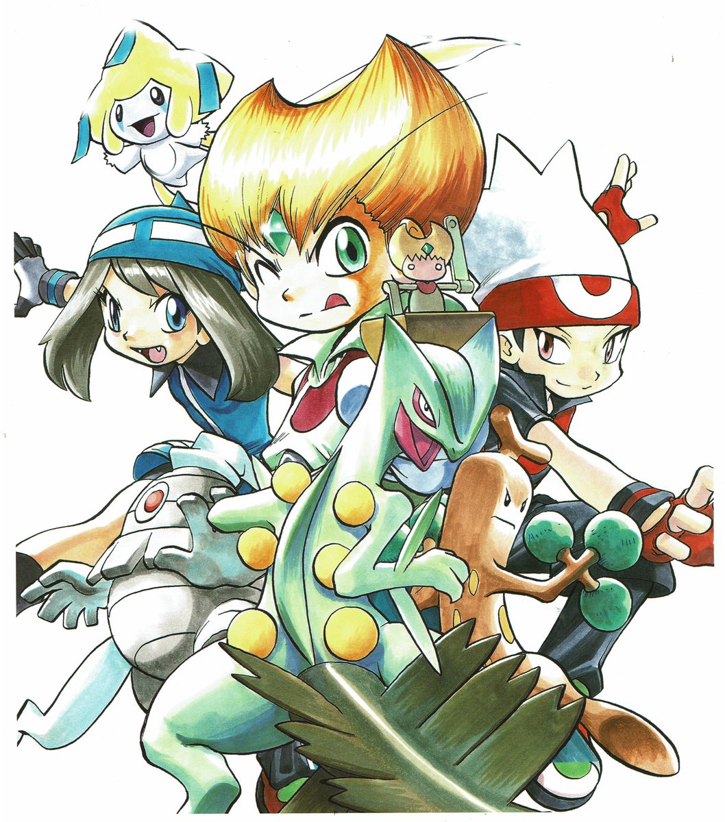 VideoGameArt&Tidbits on X: Pokémon Adventures: Diamond and Pearl Platinum  Vol 1 - cover artwork and art assets that make up the composition.   / X