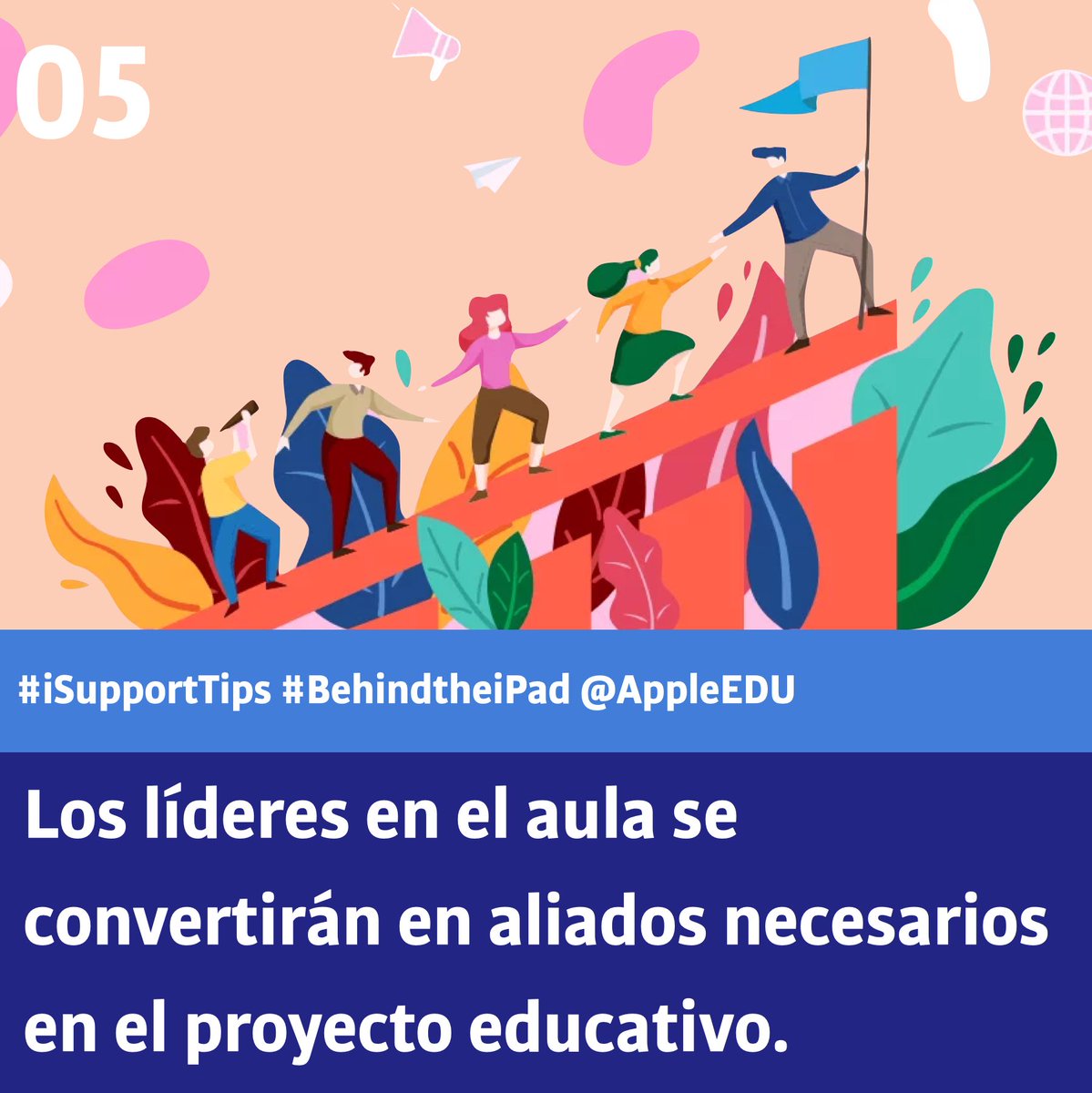 DiegoCamposBCN's tweet photo. Los líderes en el aula se convertirán en aliados necesarios en el proyecto educativo.
#iSupportTips #BehindtheiPad @AppleEDU #claustrovirtual @LaMirandaSchool https://t.co/mWbAJGQU1H
