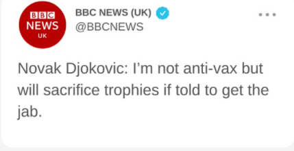 EdoardoFB's tweet photo. = "I'm not racist, but..."

#Djokovic https://t.co/GDW9uSb7Du