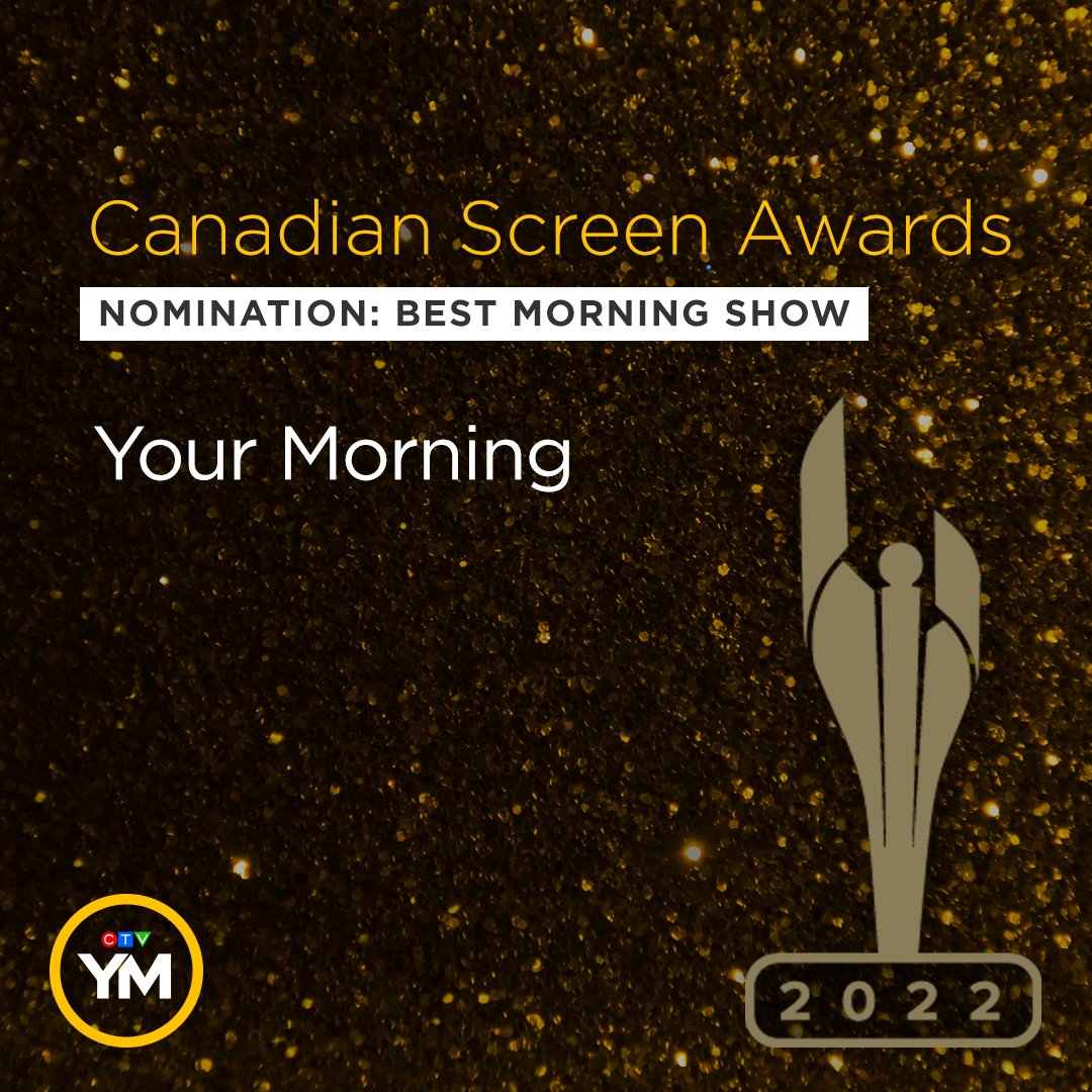 We are so excited! Your Morning has been nominated for a Canadian Screen Award! Congratulations to our entire team and our Bell Media family on all their nominations. #CdnScreenAwards