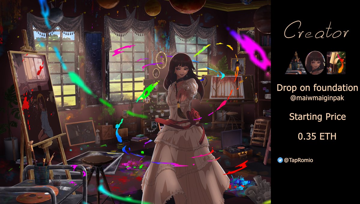 New drop ✨🔥
Creator foundation.app/@MaewMaiginpak…
"When I'm sad, I'll paint, art heals my soul."

@withFND  #NFTTHAILAND  #NFT  #NFTdrops  #nftcollectors #AnimeNFT #NFTshill