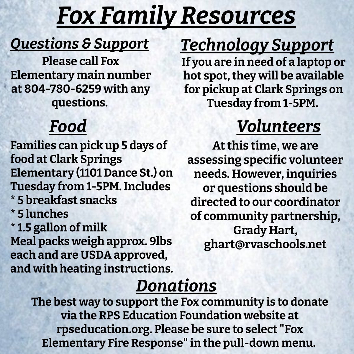 Concerning Fox Elementary #RPSSTRONG #WilliamFox #RPS