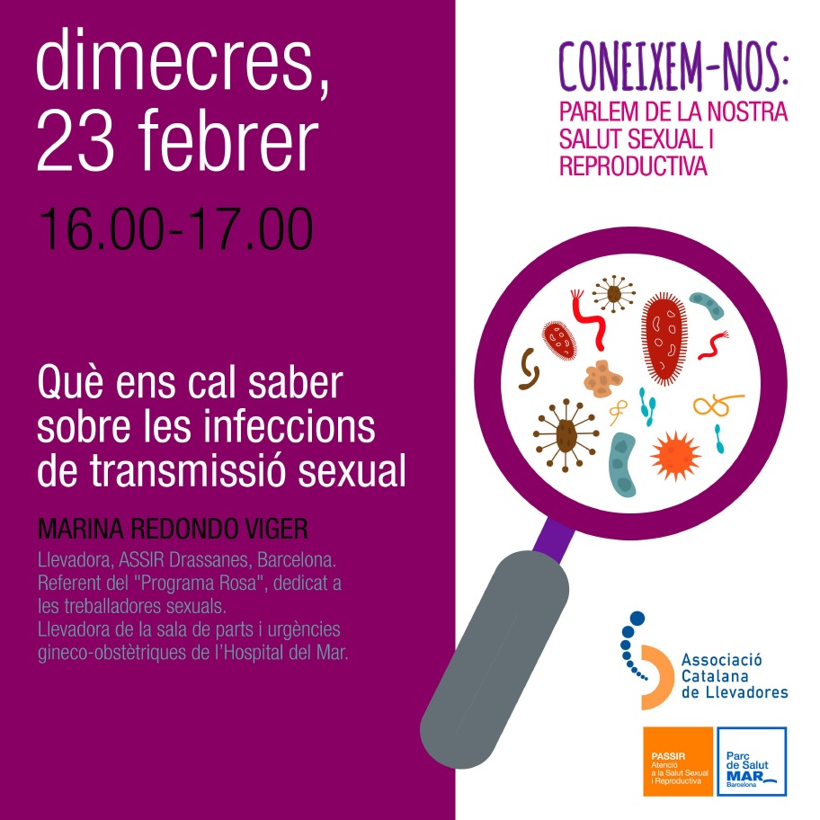 hospitaldelmar's tweet photo. El pròxim dia 23, 2 noves sessions de les xerrades 'Coneixem-nos' per a llevadores i residents
Resoldrem dubtes sobre les infeccions de transmissió sexual #ITS i les #citologies
⏰ 16 i 17 h
💻 En línia
Inscripcions 📝 a https://t.co/55gWjrCYik
@Llevadores #PASSIR @apicsbcn https://t.co/fSIwVGoWkw