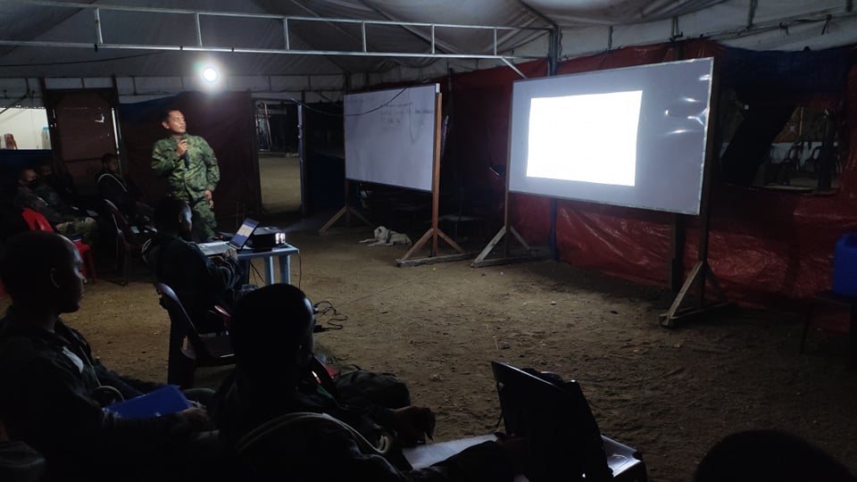 rstu7's tweet photo. On February 15, 2022 at about 07:00 PM, personnel of this unit under the supervision of PCOL PERCIVAL R ZORRILLA, Chief RSTU7 conducted lecture on Small Arms and Light Weapons to the participants of PNP BISOC CL "BANGIS"  held at Camp Ceperino Genovia, Brgy. Bahay, Sibonga, Cebu. https://t.co/B71YyTmnj9