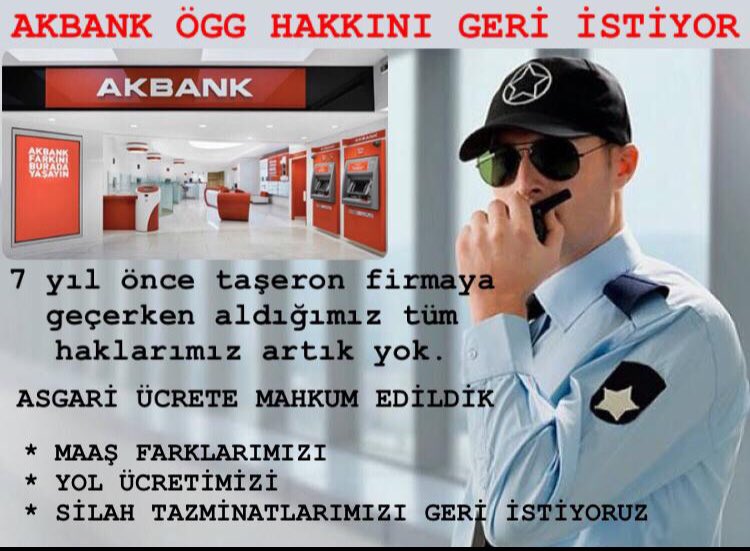HamzaDurman2's tweet photo. #AkbankÖGGHaklarınıİstiyor #FoxAnaHaber #DeliMiNe #paramedya #tepegüvenlik @FOXhaber @HaberturkTV @Akbank @RTErdogan @suleymansoylu https://t.co/QNNbnHrJFl