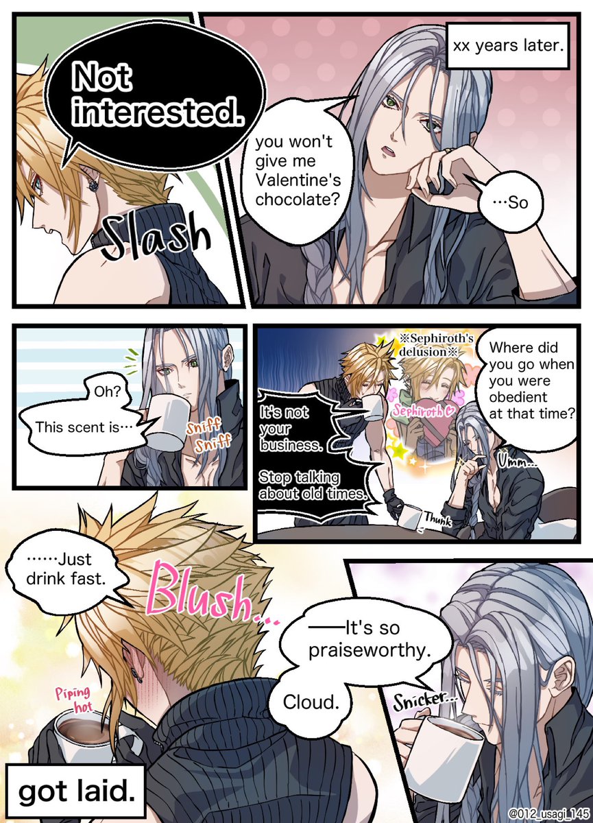 012_usagi_145's tweet photo. 翻訳版が欲しいとのリプをいただいたので、英語verも用意してみました…！

【English version】

⚠️ I translated English using a translation site, so I'm sorry if the grammar is wrong.

#FF7VD2022 #sefikura https://t.co/pvCabyevVX