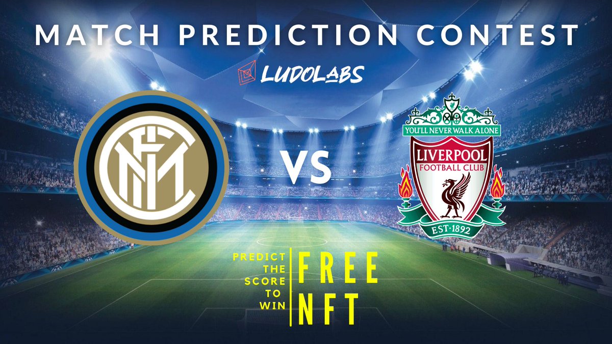 ludo_labs's tweet photo. 🏆⚽️ MATCH PREDICTION CONTEST ⚽️🏆

WIN A FREE NFT !!

Rules:
✅ RT + Like 
✅ Tag 3 friends + Comment with your score prediction 
✅ Must follow @ludo_labs 

Raffle winner among all correct entries will be announced in our discord on 18th Feb - https://t.co/I2v3PlsH21

#UCL https://t.co/vd9RWdXkh2