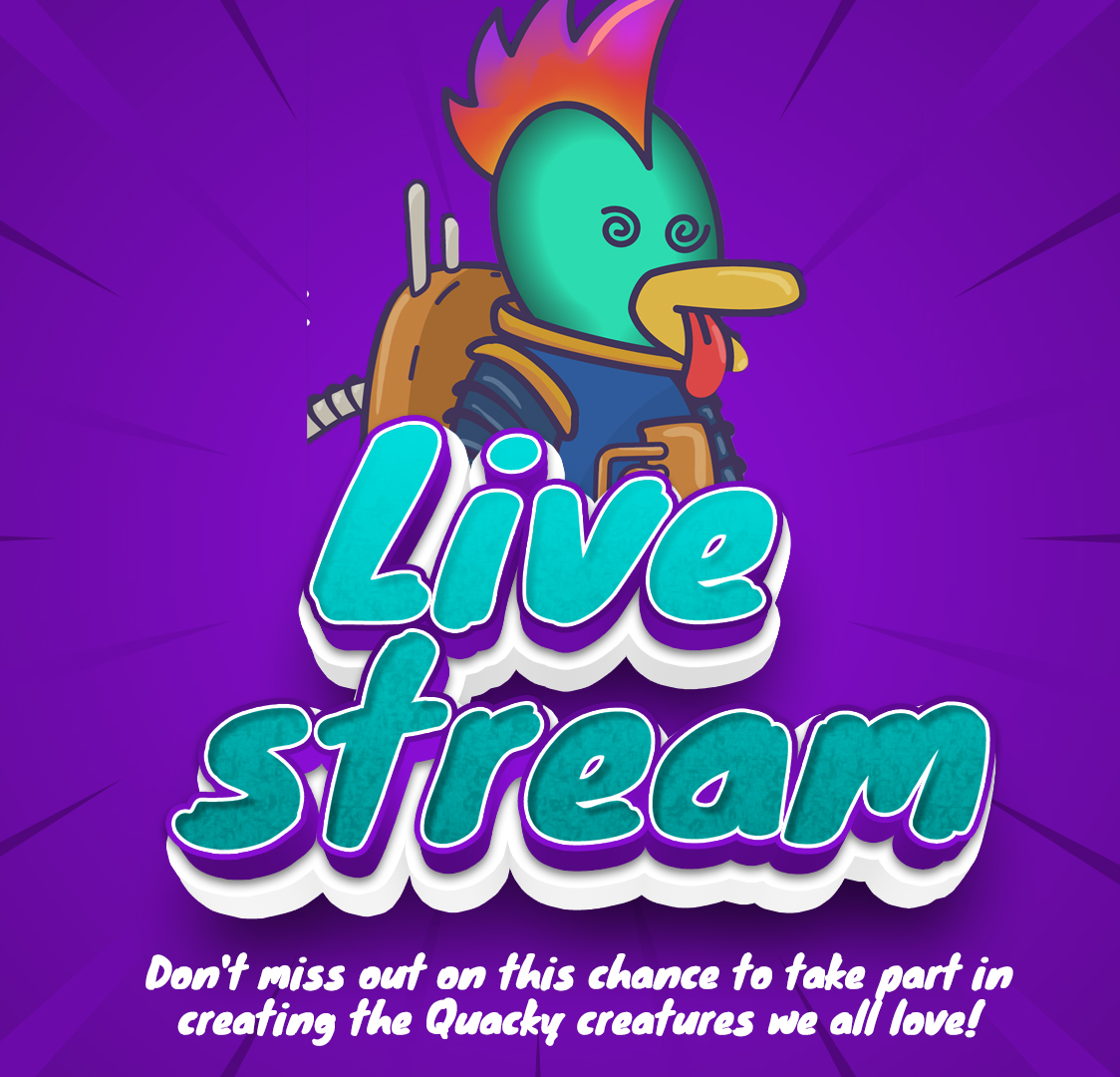 Quacky_DucksNFT's tweet photo. Quacky artist @bassem_yutaktik  will be illustrating a 

community-voted piece, followed by charades🔥

Come join the shenanigans right now in our discord🤪 https://t.co/BkRLjdreYN