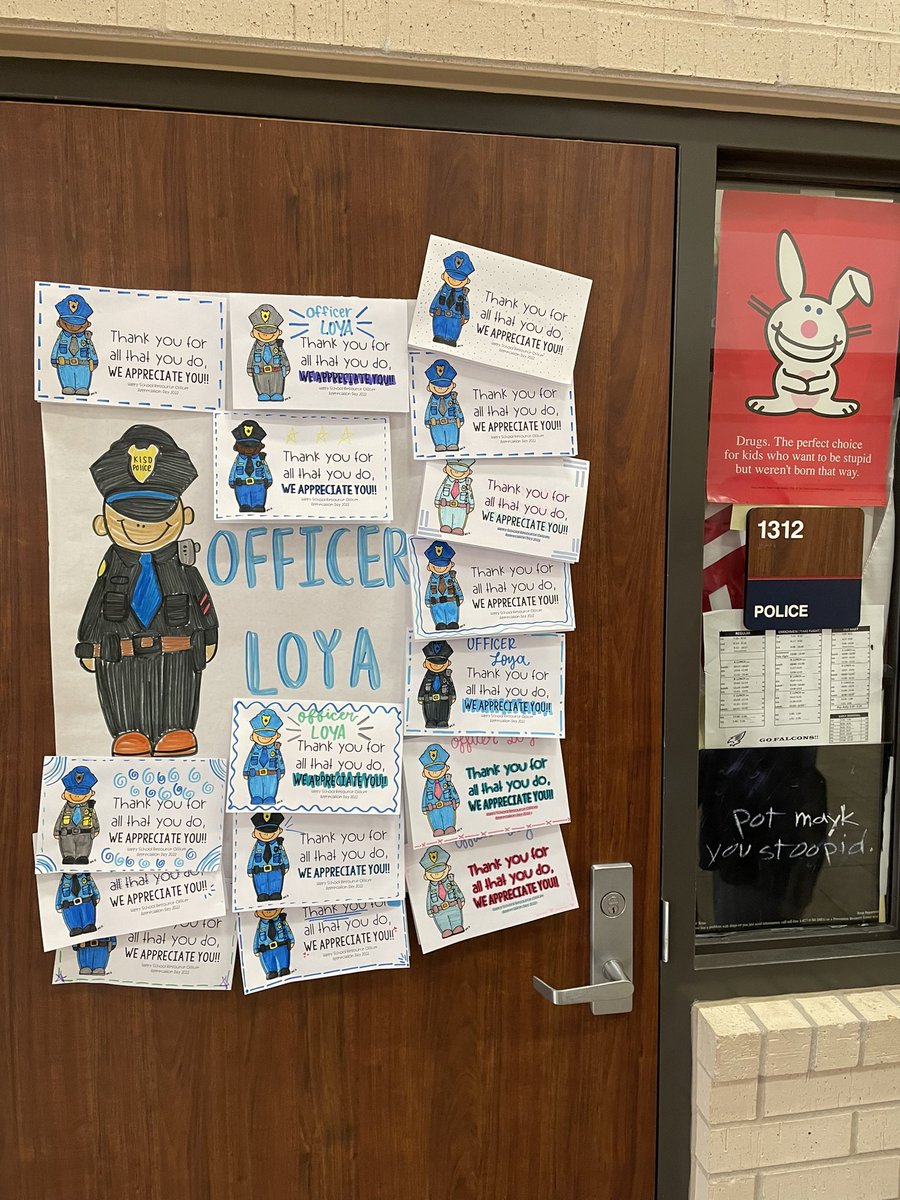 Happy School Resource Officer Appreciation Day, Officer Loya. Thank you for all that you do, we appreciate YOU!! #othseducation #futureteachers