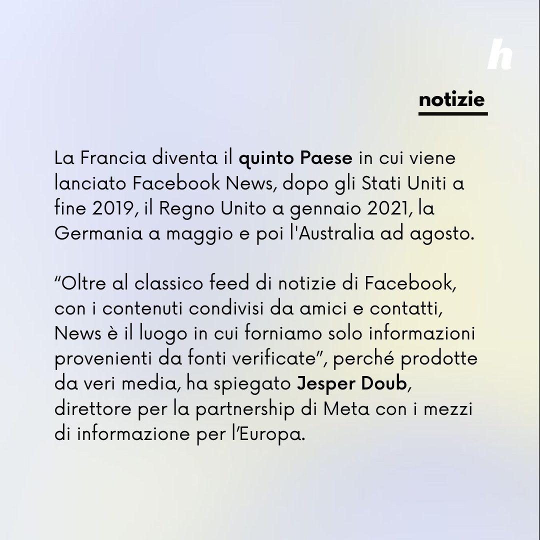 hoopygang's tweet photo. Meta lancia in Francia Facebook News, spazio riservato ai contenuti giornalistici, dando maggiore visibilità ai media e a notizie verificate. 

Gli utenti potranno scegliere tra testate ed editori e selezionare notizie che spazieranno dal business alla tecnologia! https://t.co/aP9VqynacE