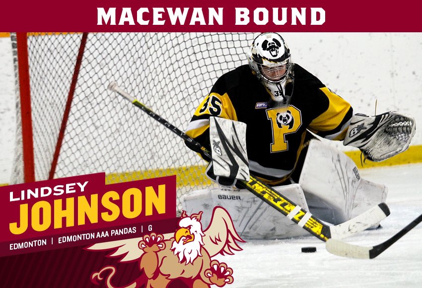 Signing Alert 🚨 | WH Welcomes Goalie Lindsey Johnson of the @EdmPandasAAA for the 22-23 Season! Lindsey leads the @AFHL_HA with a 0.47 GAA, and a 0.976 save %. @MacEwanGriffins #gogriffsgo