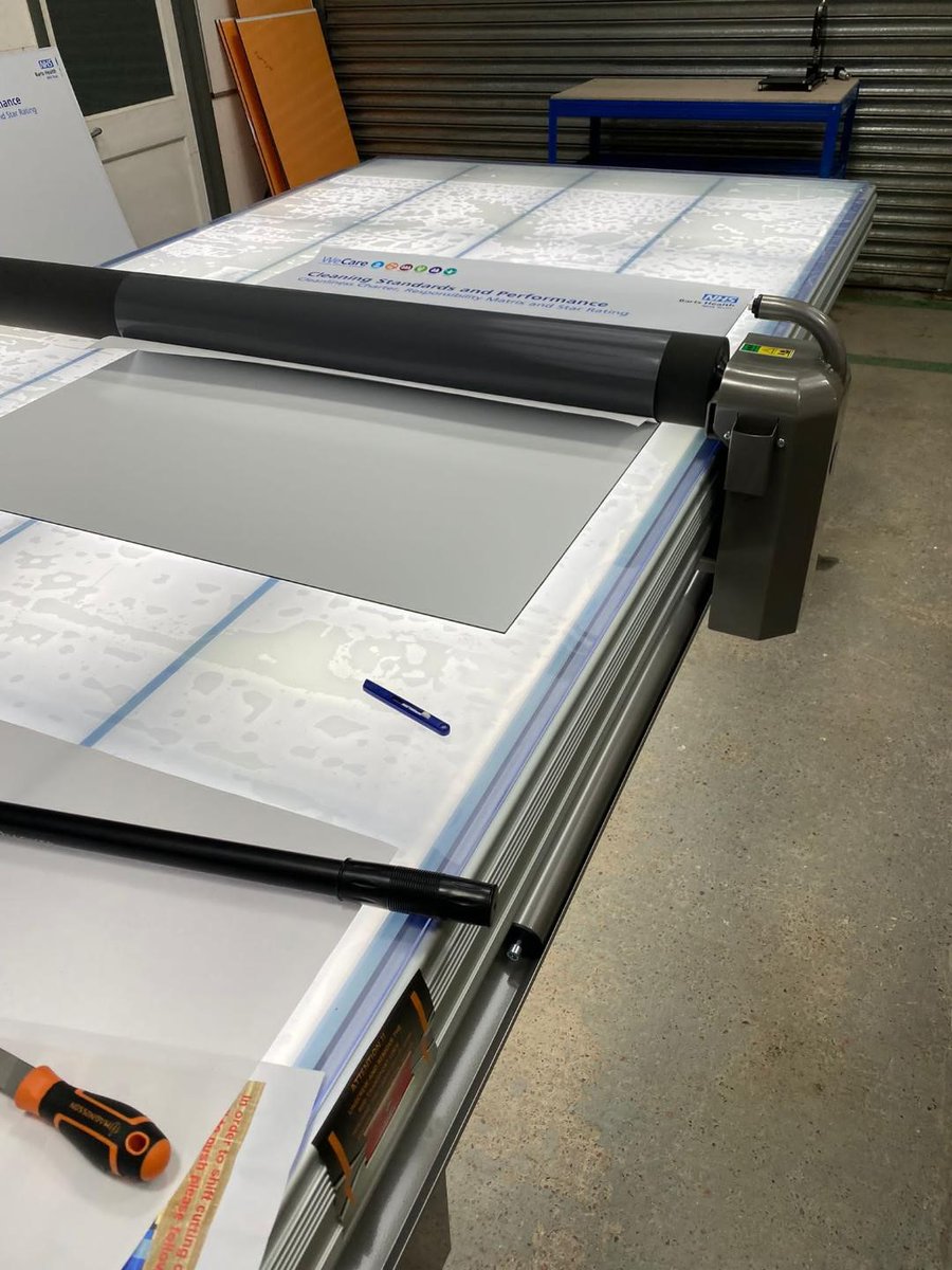 TG_signs's tweet photo. Latest piece of kit going into the sign workshop today. Thank you @Signmaster_UK for such a fast, efficient service @rolloverflexi
#signs #signage #signsandgraphics #signcompany #signagecompany #custommade #inhousedesign #NHS #hospitalsigns #wayfinding https://t.co/pH0jdlGE4j