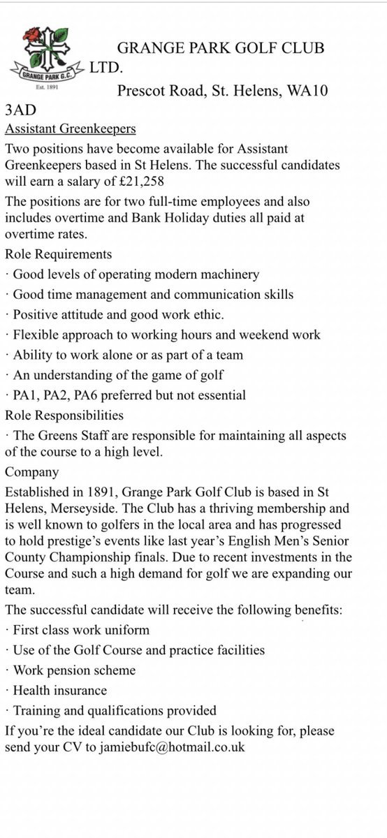 Grange Park Golf Club tweet media