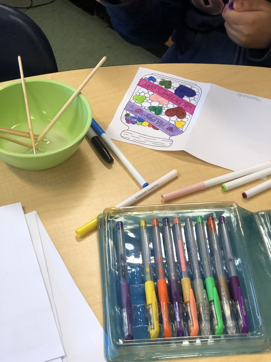 mhrichard's tweet photo. ELL Valentine’s Day fun! Making fluffy slime, origami hearts, stacking cup heart challenge and secret message valentine cards ❤️ @olftcdsb @TCDSB https://t.co/qQaRxeOg1B