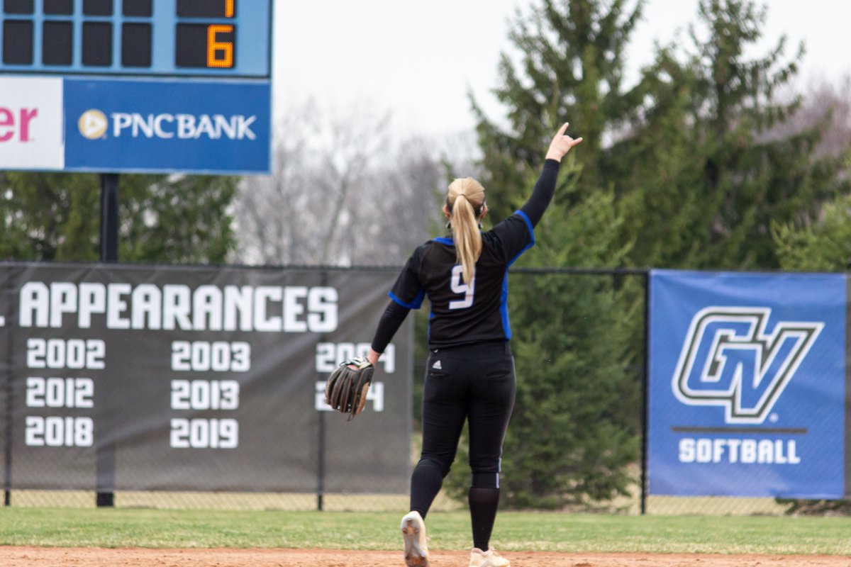 GVSUSoftball's tweet photo. SINGLE DIGITS! The countdown hits 9️⃣ days until first pitch! https://t.co/EcZas8rADC