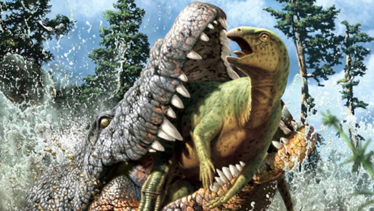 W_Nuclear_News's tweet photo. Studies at Australian #nuclear science and technology organisation @ansto have confirmed that a crocodile that lived some 93 million years ago in what is now Central Queensland ate dinosaurs https://t.co/lDKGdJ0Xct https://t.co/n7Y2CwdlLn