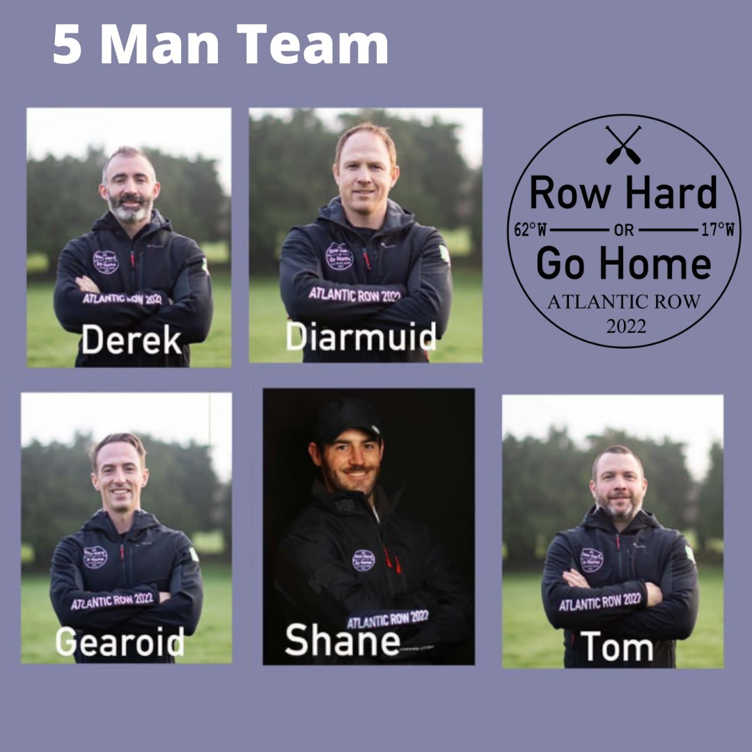 Let's put some faces on those names! We will have 2 boats in the @talisker Whiskey Atlantic Challenge in Dec 2022. 2 boats: 1 with 4 lads & 1 with 5. We consider ourselves 1 team but with 2 boats in the race🤣 #rowhardorgohome #rowwithrannoch #rannochr45elite #challenge #twac