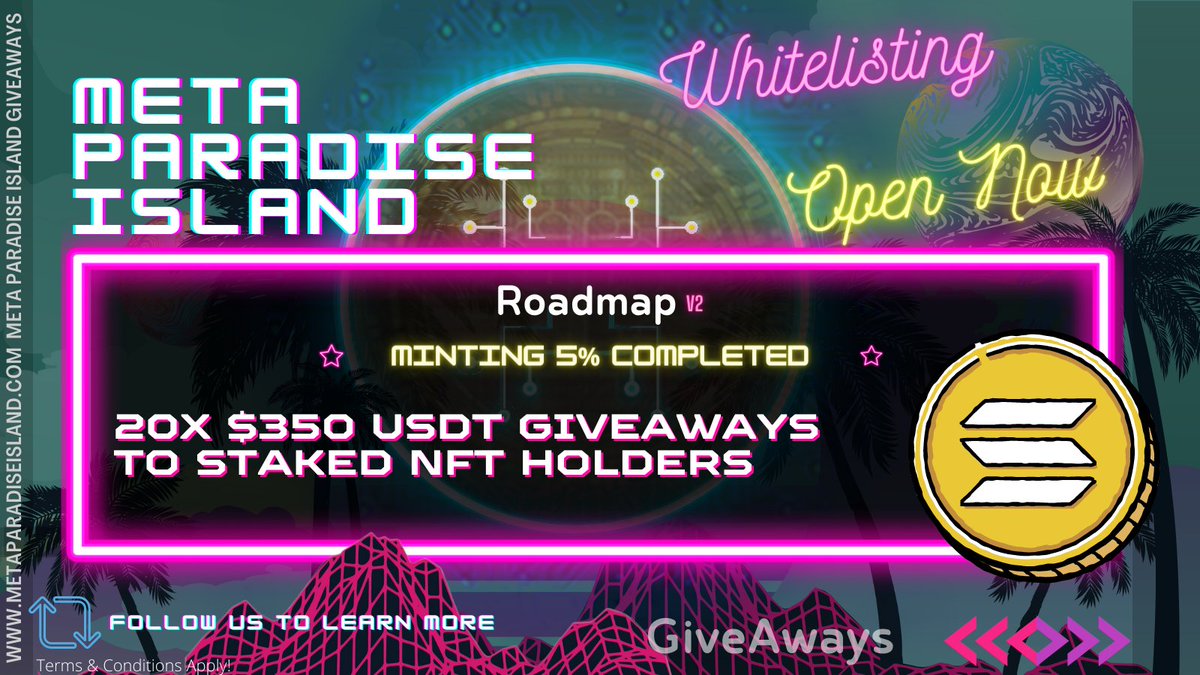 🏝️Meta Paradise Island is giving back to the MPI Tribe even before minting has been completed! 

The first giveaway starts at 1% Minted! 😱

⏰Minting Soon!

🚀LET'S GO MPI TRIBE!🚀

#NFT #NFTCommunity #NFTs #NFTGame #NFTdrop #nftart #Metaverse #GameFi #gamingcommunity  ...