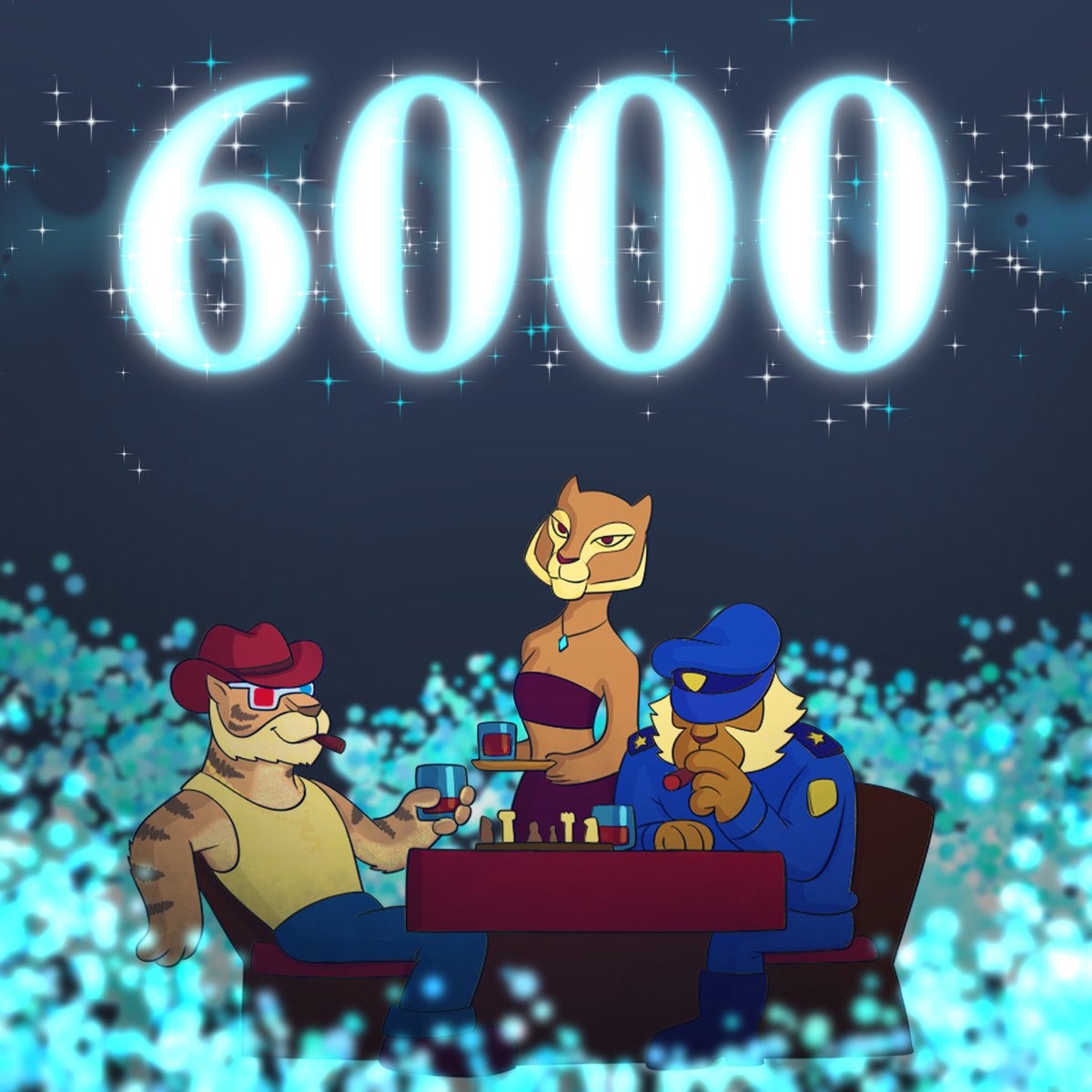 TippinTigers's tweet image. WOW we reached 6000 followers! Thank you ALL❤️
Tigers going places🪜Limited whitelist spots left 🧮! 

Small collection of 4444 for only 0.044 ETH releasing on 24th Feb! Join us now🐯 Community is vibin! 🍻

#NFTCommunity #NFTCollection #NFT
