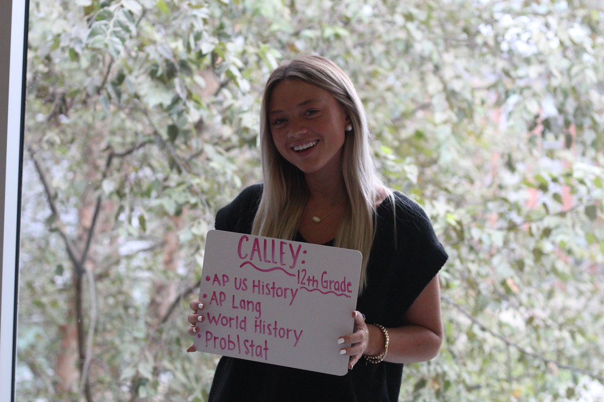 SPOTLIGHT TUTORS
Introducing Calley: Calley is on the Kellam girls lacrosse team and plans to study sports media. She hopes to attend Virginia Tech or the University of South Carolina!
Stop by the peer tutoring center and say hi to Calley and the rest of our peer tutors!