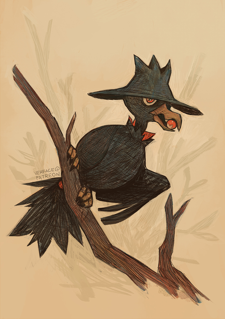 Ver My Friend Got Me An Illustrated Bird Atlas As A Birthday Gift And I Wanted To Draw Bird Pokemon In A Similar Style T Co Qhinwh9abv Twitter