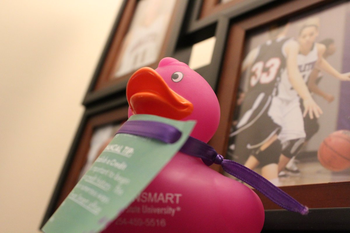 TexanSmart's tweet photo. Goin' on a duck hunt...  Find the rubber ducks we've hidden all over @TarletonState campus.  #4theloveofducks #betexansmart

Clue #5 - Finding me is no guarantee, I am in the place of Momma T... https://t.co/FG6ReAtmKa
